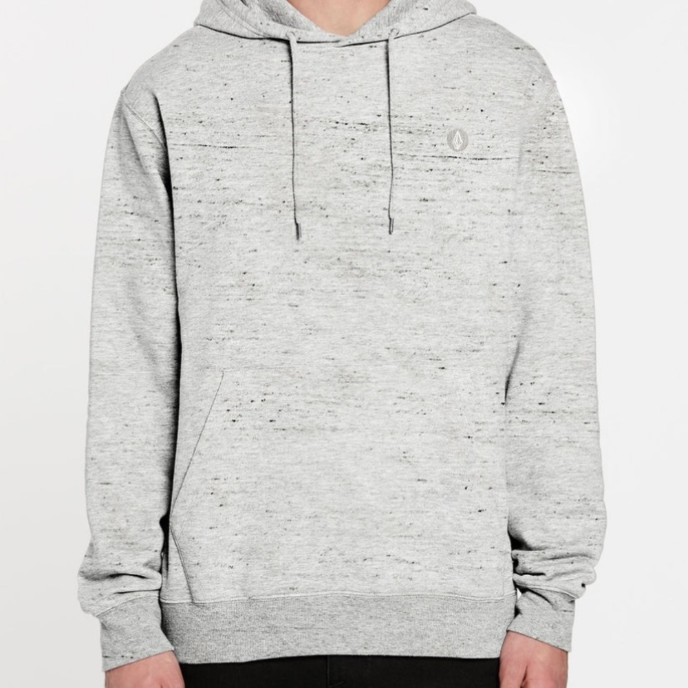 VOLCOM FOREMAN PULLOVER FLEECE HOODIE - STORM HEATHERED GRAY XL NWOT SKATE